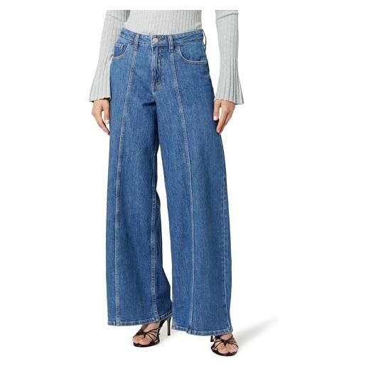 The Drop women's jeans frida con vestibilità morbida, indaco medio, 27