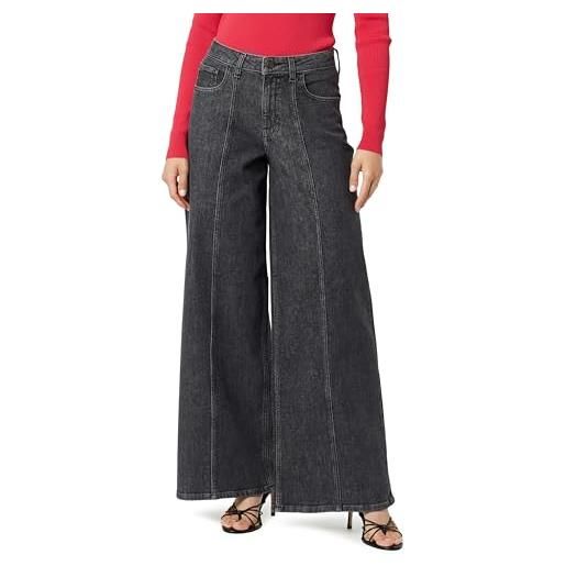 The Drop women's jeans frida con vestibilità morbida, carbone sbiadito, 32
