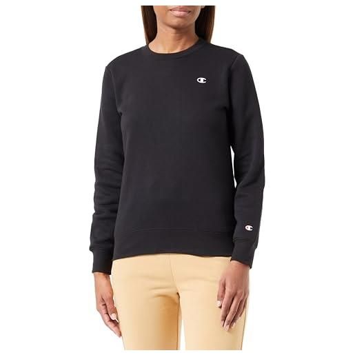 Champion legacy legacy basics w - light powerblend fleece crewneck felpa, bianco, donna fw23