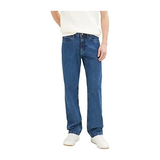 TOM TAILOR Denim 1037113 jeans dritti, 10113 - clean mid stone blue denim, 38 uomo
