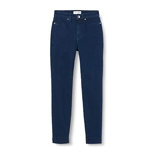 Pinko judith jeggings jeans, pja_lavaggio rinse blu scuro, 27 donna