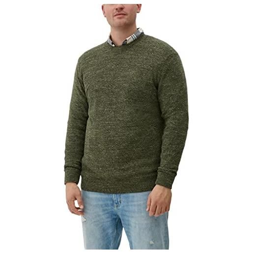 s.Oliver big size maglione felpa, verde, 3xl uomo