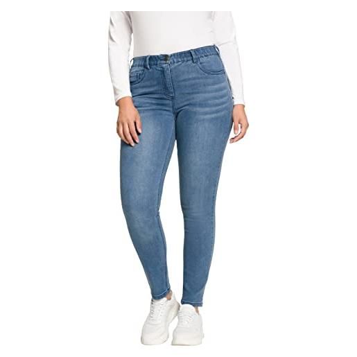 Ulla popken skinny jeans sarah, blu denim, 33w / 32l donna