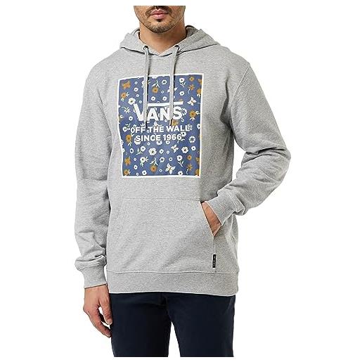 Vans boxed hoodie felpa con cappuccio, black, s uomo