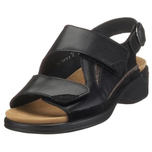 Semler heike h507-6-291 - sandali da donna, colore: nero/grafite 291, nero, 37 eu larga