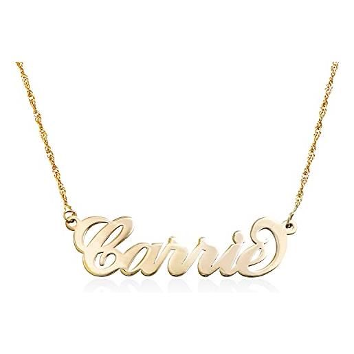 Collana di Coppia con Cuori e Diamanti Placcata Oro 18K - MYKA