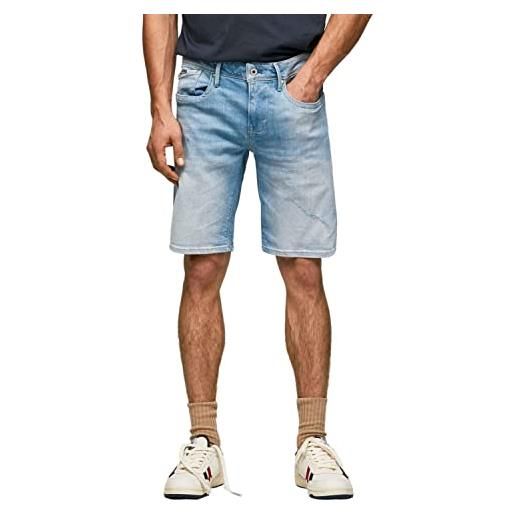Pepe Jeans hatch short, pantalocini denim uomo, blu (denim-mi3), 33w