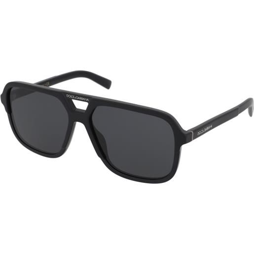 Dolce & Gabbana dg4354 501/87 | occhiali da sole graduati o non graduati | prova online | unisex | plastica | quadrati | nero | adrialenti