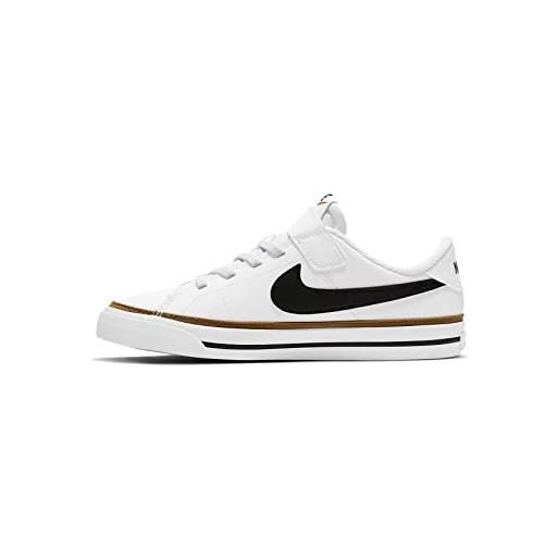 Nike court legacy, scarpe da ginnastica, white/black-desert ochre-gum l, 27.5 eu