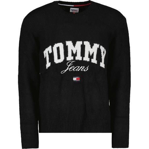 TOMMY JEANS maglione girocollo relaxed new varsity