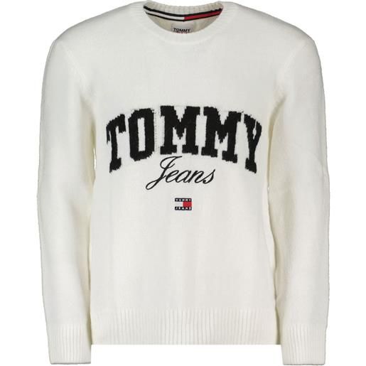 TOMMY JEANS maglione girocollo relaxed new varsity
