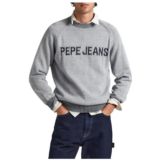 Pepe Jeans stepney, maglione uomo, grigio (grey), m