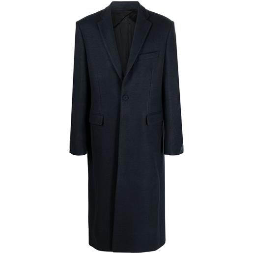 424 cappotto monopetto - blu