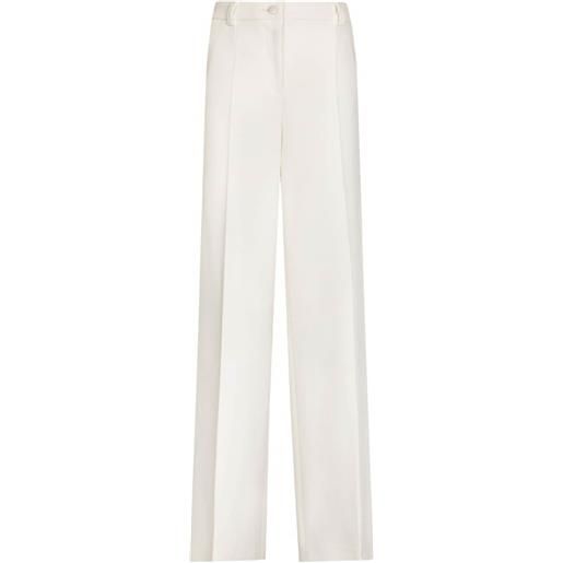 Dolce & Gabbana pantaloni sartoriali a gamba ampia - bianco