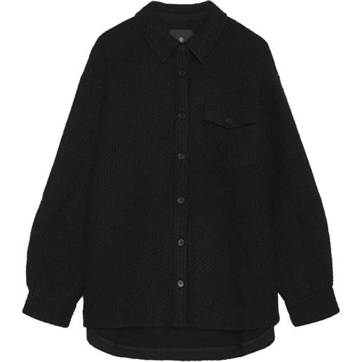 ANINE BING giacca-camicia simon - nero