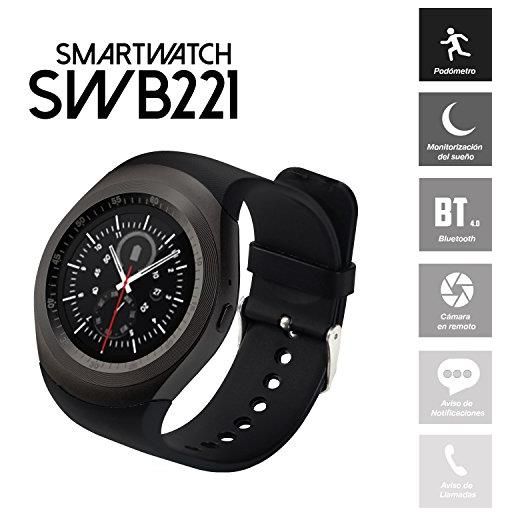 Prixton smartwatch swb221 (bluetooth, android/ios) con schermo rotondo