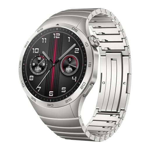 HUAWEI watch gt 4 46mm smartwatch, batteria fino a 2 settimane, android e ios, analisi calorie, monitoraggio della salute 24h, spo2, gps, 100+ sport, versione italiana, steel