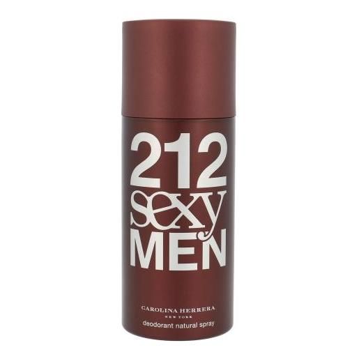 Carolina Herrera 212 sexy men 150 ml spray deodorante per uomo
