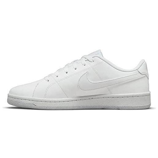 Nike court royale 2 better essential, scarpe da ginnastica donna, bianco (white/white-white), 41 eu