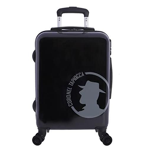 Coronel Tapiocca maletas de viaje cabina - maleta cabina 55x40x20 - bagagli- bagaglio a mano uomo, nero, 55x40x20 cm - mlx8075201