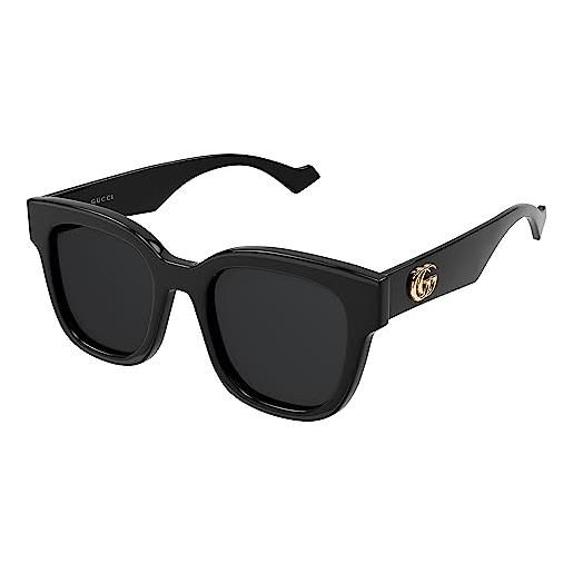 Gucci occhiali da sole gg0998s black/grey 52/21/145 donna