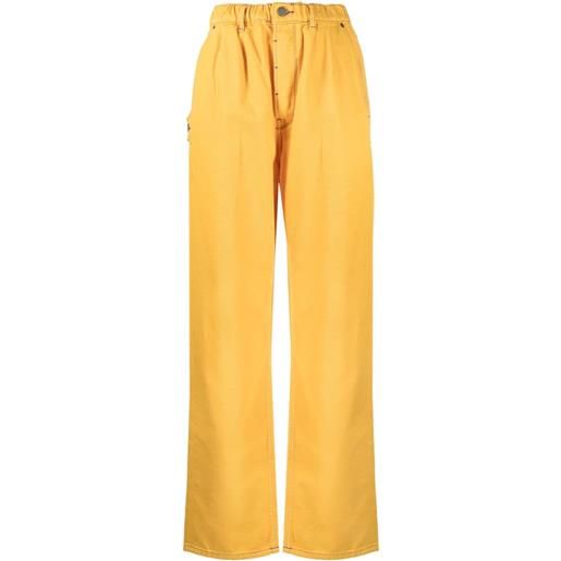 Mira Mikati jeans dritti con applicazione - giallo