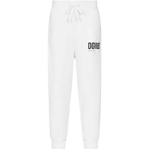Dolce & Gabbana DGVIB3 pantaloni sportivi con stampa - bianco