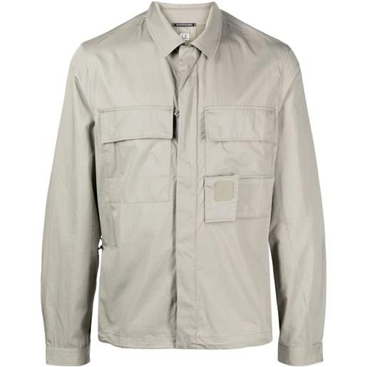C.P. Company giacca-camicia con zip - verde
