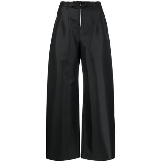 OUR LEGACY pantaloni a gamba ampia serene - nero