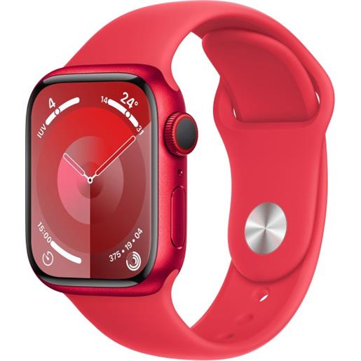 Apple watch series 9 gps + cellular cassa 41m in alluminio (product)red con cinturino sport band (product)red - s/m