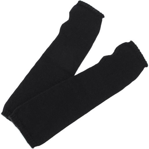 RIVIERA CASHMERE | guanti manicotto 114 rasato nero