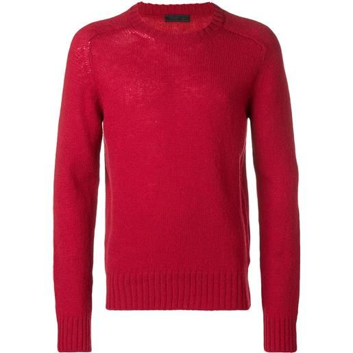 Prada maglione a girocollo - rosso