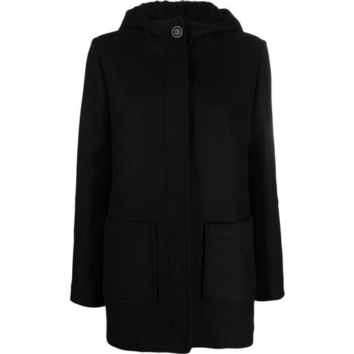 Claudie Pierlot cappotto con cappuccio - nero