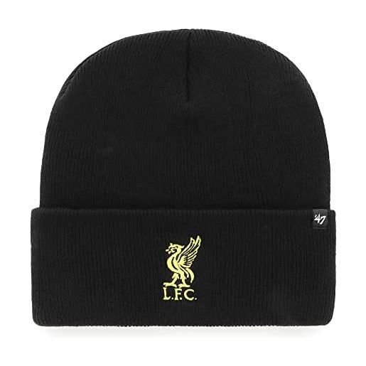 47 fc liverpool black gold epl haymaker cuff knit beanie - one-size