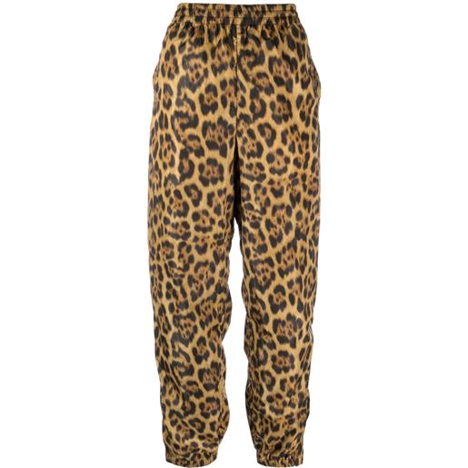 Alexander Wang pantaloni affusolati leopardati - marrone