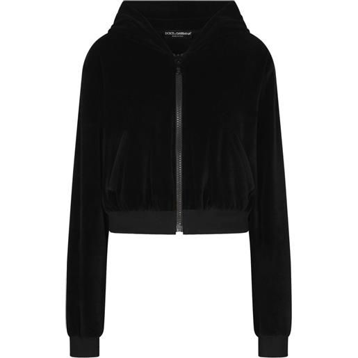 Dolce & Gabbana DGVIB3 giacca crop con zip - nero
