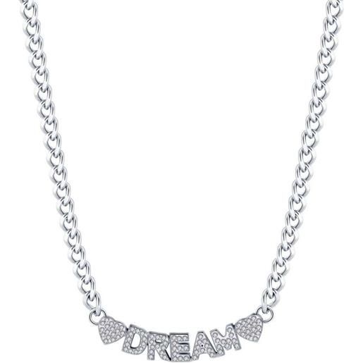 Luca Barra collana da donna in acciaio dream con cristalli bianchi ck1542