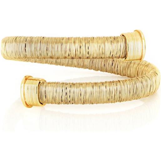 Unoaerre bracciale donna bronzo classica rigido a due giri oro Unoaerre 1823