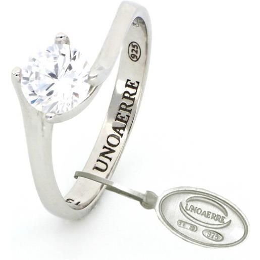 Unoaerre anello solitario donna argento 925 / zirconi luxury maxi con zircone m13 argento Unoaerre 5813/13
