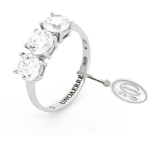 Unoaerre anello trilogy donna argento 925 / zirconi luxury maxi con zirconi m13 argento Unoaerre 5824/13