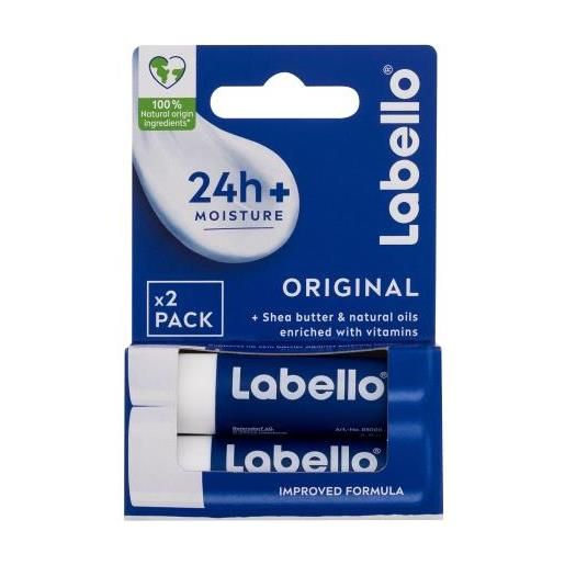 Labello original 24h moisture lip balm duo cofanetti balsamo per labbra 2 x 4,8 g