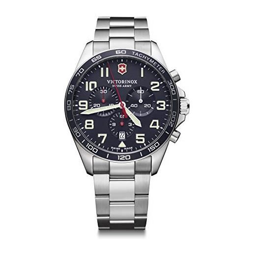 Victorinox uomo field force cronografo - orologio in acciaio inossidabile al quarzo analogico fabbricato in svizzera 241857