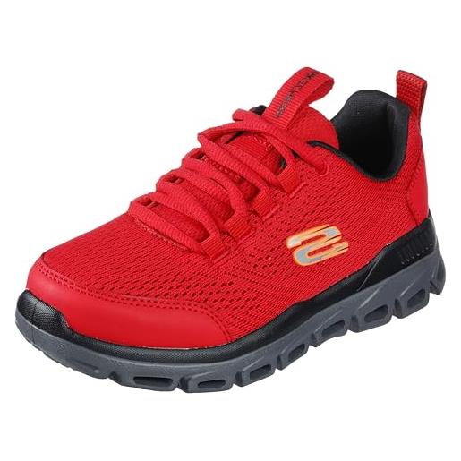 Skechers 403920l bkrd, scarpe da ginnastica bambini e ragazzi, black red synthetic trim, 31 eu
