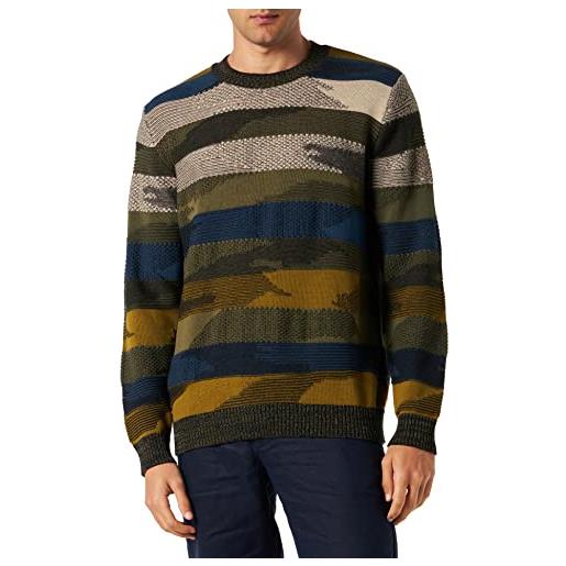 Sisley maglione l/s 1398t101g, multicolore 911, l uomo