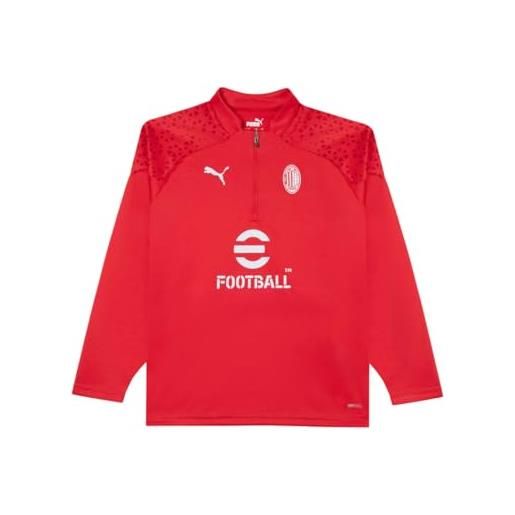 AC Milan giacca training con zip a 1/4, stagione 2023/24, rosso, bambini e ragazzi, unisex, 6 anni