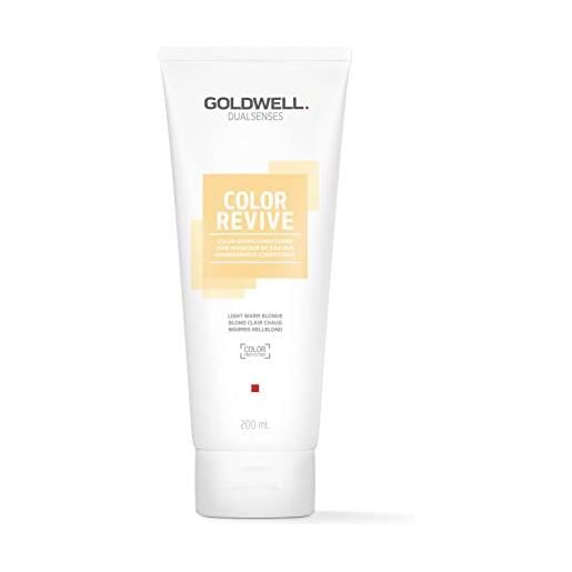 Goldwell dualsenses color revive, balsamo per tutti i tipi di capelli biondi, 200ml