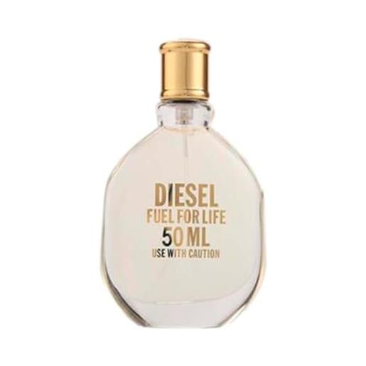Diesel fuel for life, eau de parfum donna, 50 ml, profumo floreale cipriato