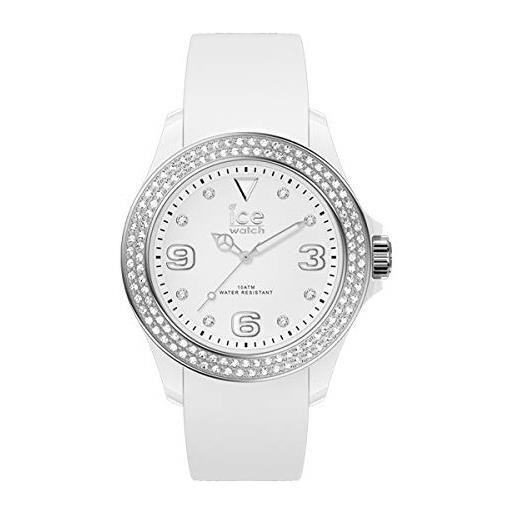 Ice-watch ice star white silver orologio bianco da donna con cinturino in silicone, 017230 (small)