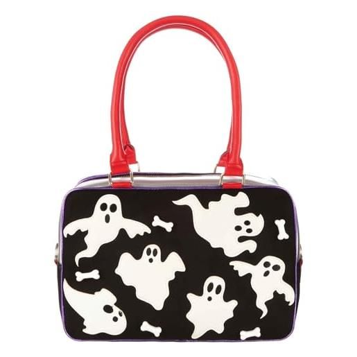 Irregular Choice groovy ghosts bag large womens spooky halloween zip up handbag