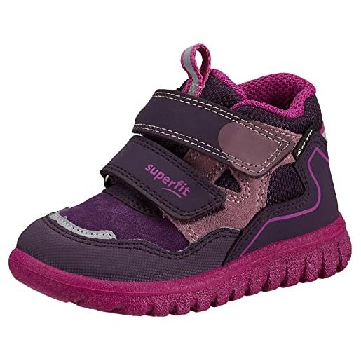 Superfit sport7 mini, scarpe da ginnastica bimba 0-24, viola rosa 8500, 20 eu